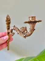 Vintage messing wandkandelaar muurkandelaar kaarsenhouder, Huis en Inrichting, Woonaccessoires | Kandelaars en Kaarsen, Ophalen of Verzenden