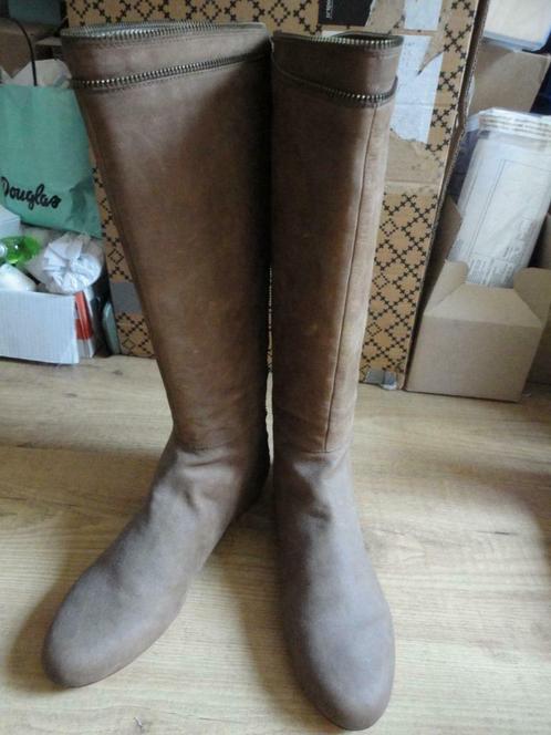 NIEUW!CYNTHIA VINCENT Stijlvolle leren/Designer laarzen/40, Kleding | Dames, Schoenen, Nieuw, Hoge laarzen, Bruin, Ophalen of Verzenden