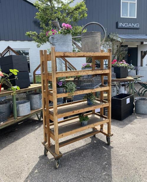 Plantenrek, Bakkerskar , schoenenkast, houten stelling, Huis en Inrichting, Kasten | Stellingkasten, Ophalen