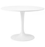 Witte ronde eettafel Ikea Docksta, Ophalen, Gebruikt, Rond, Vier personen