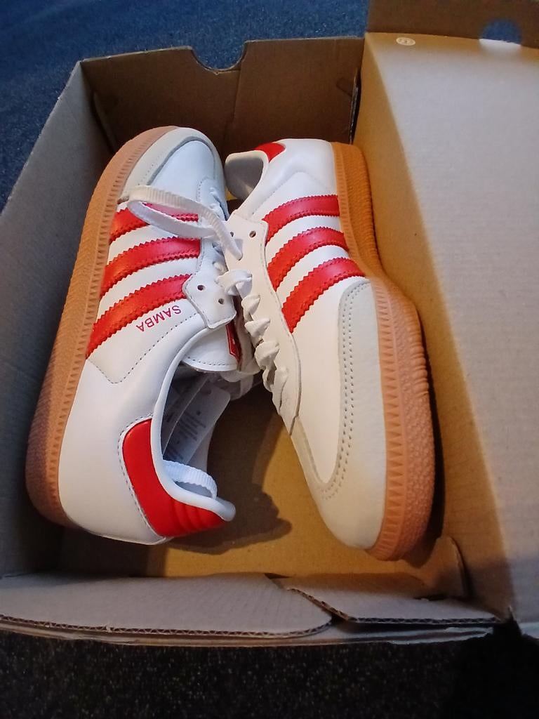 Adidas Samba OG Wit/Rood - Maat 40, Ophalen of Verzenden, Nieuw, Adidas