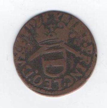 Oord (liard) Luik periode 1650-1688 beschikbaar voor biedingen