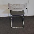 Vitra Visavis Slede Vergaderstoel Wit Donkergrijs Chroom Sta, Ophalen of Verzenden, Wit, Metaal, Vijf, Zes of meer stoelen
