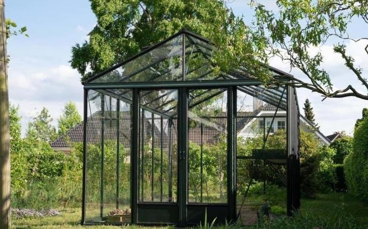 maxi kas 2,36 X 4,57 of 3,09 X 6,04 zwart, Tuin en Terras, Kassen, Nieuw, Kweekkas, Aluminium, Glas, Verzenden