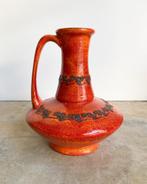 Walter Gerhards Keramiek West German vintage design Vaas, Aardewerk of Porselein, Oranje, Zo goed als nieuw, Design Loves You