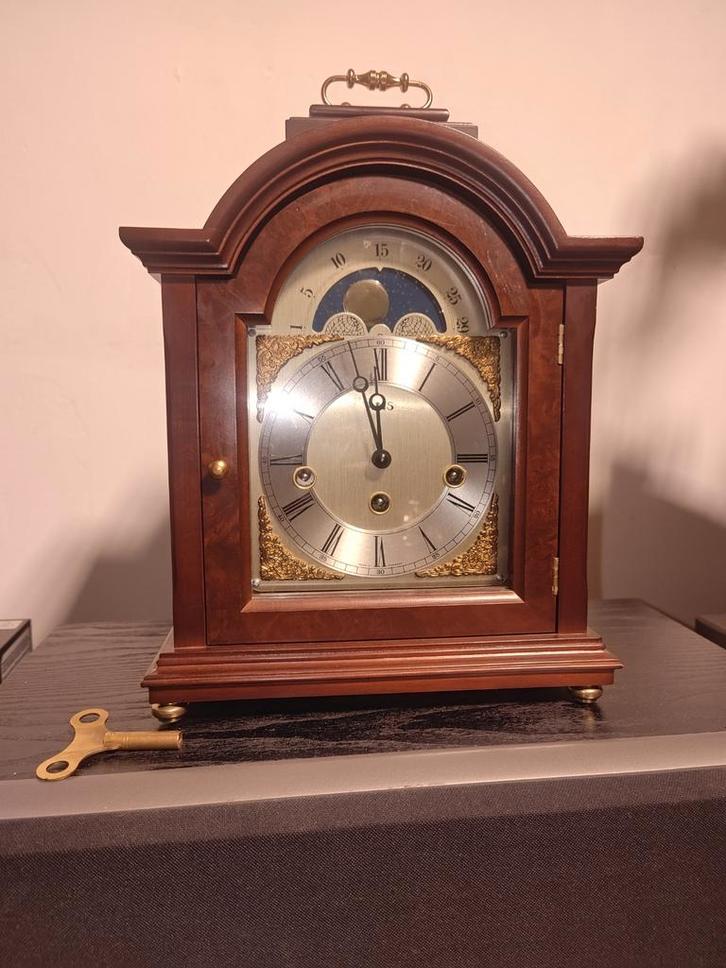 AMS 2195-1 tafelklok met westminster kwartierslag, Antiek en Kunst, Antiek | Klokken, Ophalen of Verzenden