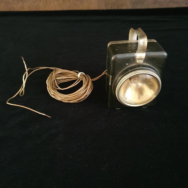 Antiek - Fietslamp - Fietsverlichting - merk National., Antiek en Kunst, Curiosa en Brocante, Ophalen of Verzenden