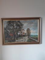 Schilderij van HC Kranenburg. Landschap., Antiek en Kunst, Ophalen of Verzenden