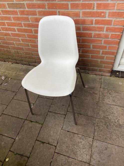 eetkamerstoel, Huis en Inrichting, Stoelen, Zo goed als nieuw, Vier, Wit, Ophalen