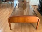 Vintage salontafel Deens Design Art Deco hout glas, Huis en Inrichting, Ophalen, Vintage, Deens, Art Deco, 100 tot 150 cm, 50 tot 100 cm