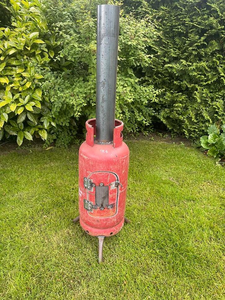 Gasfleskachel tuinkachel terraskachel terrashaard heather, Tuin en Terras, Tuinhaarden, Nieuw, Ophalen