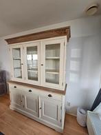 Landelijke buffetkast wit met eiken blad, Huis en Inrichting, Ophalen, Gebruikt, 150 tot 200 cm, Eikenhout