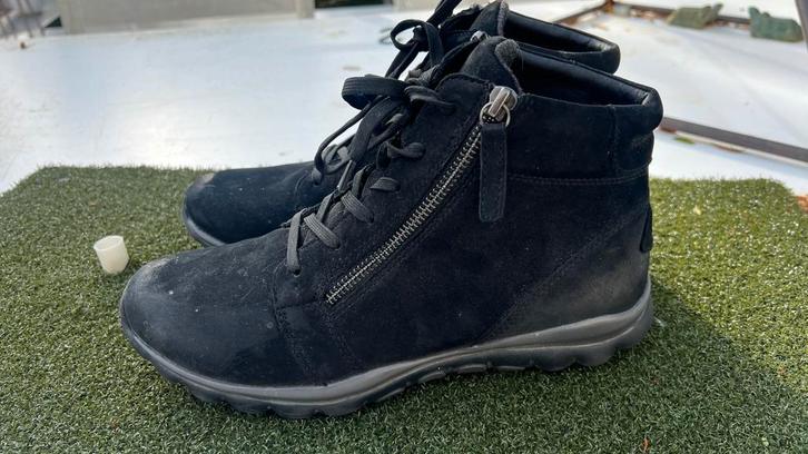 Zgan zwarte Ganir dames rollingsoft laarsjes 39, Kleding | Dames, Schoenen, Zo goed als nieuw, Lage of Enkellaarzen, Zwart, Ophalen of Verzenden