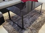 Zwarte marmerlook salontafel, Huis en Inrichting, Marmerlook, 100 tot 150 cm, Nieuw, Glas