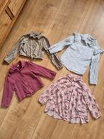 Set van 4 blousjes maat 104 en 110, Meisje, H&M, Overhemd of Blouse, Ophalen of Verzenden