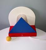 Vintage Memphis style wandlamp, Huis en Inrichting, Lampen | Wandlampen, Ophalen of Verzenden, Gebruikt, Hout