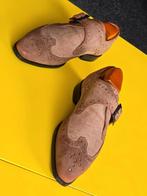 Nieuw Van Lier suede schoenen met gesp en beige kleur 7/5, Overige kleuren, Verzenden, Van Lier, Nieuw