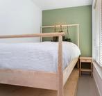 2 persoons bed 160cm hout incl matrassen, Ophalen, Gebruikt, Tweepersoons, 200 cm