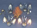 Set Florentijnse Wandlampen Italiaans Regency Vintage, Ophalen of Verzenden, Gebruikt, Glas