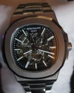 Patek Philippe nautilus skeleton silver, Sieraden, Tassen en Uiterlijk, Horloges | Heren, Overige merken, Overige materialen, Polshorloge