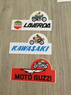 3 stickers motoren - Laverda/Kawasaki/Guzzi, Verzamelen, Stickers, Auto of Motor, Zo goed als nieuw, Verzenden