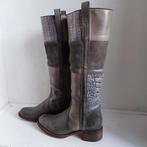 Lucky Vintage - Sendra leren patchwork laarzen mt 40, Lucky Vintage, Ophalen of Verzenden, Zo goed als nieuw, Grijs