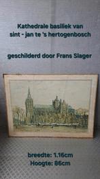 Schilderij Kathedraal Frans Slager, Antiek en Kunst, Ophalen
