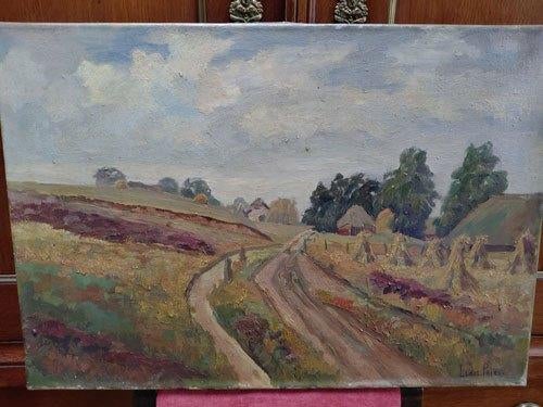 Landschap C Prins, Antiek en Kunst, Kunst | Schilderijen | Klassiek, Ophalen of Verzenden