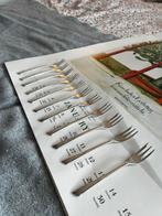 11 Art Deco Zilveren Cake Vorkjes, Ophalen of Verzenden