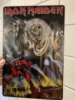 Iron maiden posters metaal, Rechthoekig Staand, A4 of kleiner, Nieuw, Ophalen of Verzenden