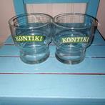 Kontiki likeur glaasjes set van 2, Ophalen, Glas of Glazen, Gebruikt, Glas