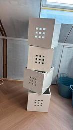 9x diverse kleuren Lekman bakken manden kallax Ikea ZGAN!, Kunststof, Mand, Vierkant, Ophalen of Verzenden