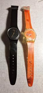 Swatch, 2 maal 1 koop., Sieraden, Tassen en Uiterlijk, Horloges | Heren, Ophalen, Kunststof, Swatch, Kunststof