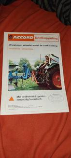 Accord snelkoppeling folder landbouw deutz 06 oldtimer khd, Ophalen of Verzenden