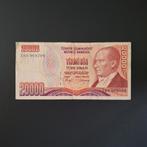 20000 lira Turkije #005, Postzegels en Munten, Bankbiljetten | Europa | Niet-Eurobiljetten, Verzenden, Overige landen, Los biljet
