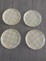 4 Borden melamine citroen diameter 18 cm, Ophalen of Verzenden, Zo goed als nieuw