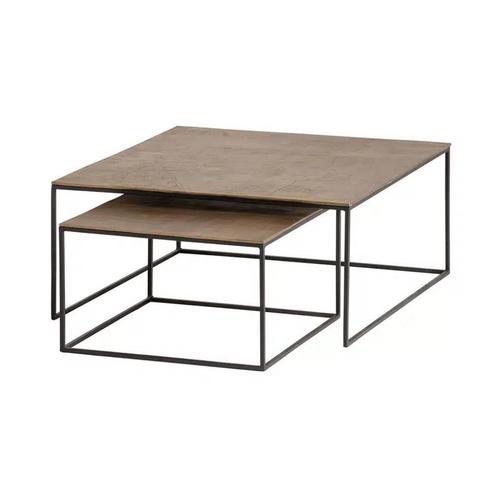 Salontafel set Zandvoort, Huis en Inrichting, Tafels | Salontafels, Nieuw, Minder dan 50 cm, 50 tot 100 cm, 50 tot 100 cm, Vierkant