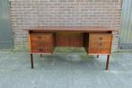Vintage Edmund Brouer pallisander bureau 2 zijdig, Huis en Inrichting, Ophalen, Zo goed als nieuw, Bureau