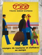 TRANS EUROP EXPRESS Trein TEE Affiche Poster SNCF, Verzamelen, Spoorwegen en Tramwegen, Ophalen of Verzenden, Nieuw, Tram, Overige typen