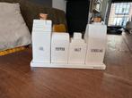 Riviera Maison - Peper, zout, olie, azijn stel, Huis en Inrichting, Keuken | Servies, Ophalen, Keramiek, Overige typen, Nieuw