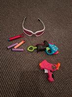 Roze nerf bril met pistooltjes, Kinderen en Baby's, Speelgoed | Buiten | Actiespeelgoed, Gebruikt, Ophalen of Verzenden