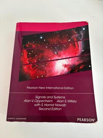 Signals and Systems Pearson new international edition (2e) beschikbaar voor biedingen