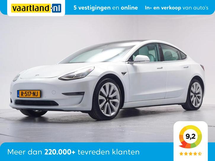 Tesla Model 3 Long Range AWD 75 kWh [ Panorama Leder Autopil, Auto's, Tesla, Bedrijf, Te koop, Model 3, ABS, Achteruitrijcamera