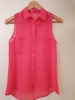 Koraal kleurige blouse zonder mouwen, M, zgan, Ophalen of Verzenden, Zo goed als nieuw, Maat 38/40 (M), Oranje