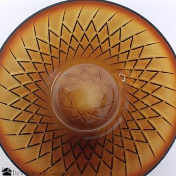 Amberkleurige saladeschaal - Vintage jrn 60/70 uit Frankrijk beschikbaar voor biedingen