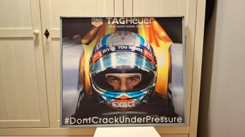 Max Verstappen TAG Heuer Plaat - 82x72,5cm beschikbaar voor biedingen