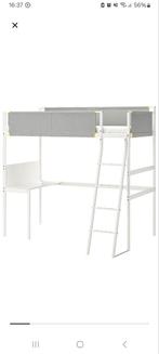 Ikea Vitval Hoogslaper met Bureau, Ophalen, Gebruikt, Eenpersoons, 200 cm