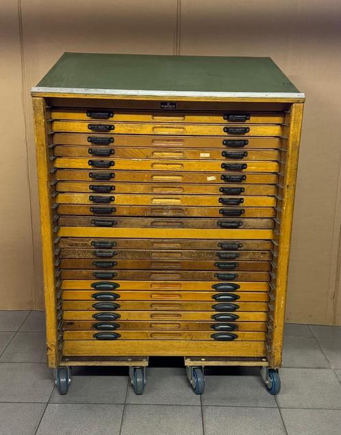 letterkast / zetbok / drukkerijkast, Antiek en Kunst, Curiosa en Brocante, Ophalen