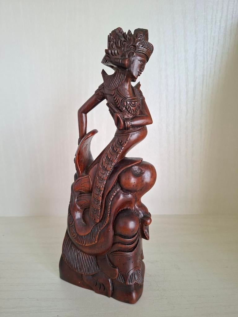 Bali/Dewi Ratih en Kalah Rahu/houtsnijwerk/jaren '50, Ophalen of Verzenden