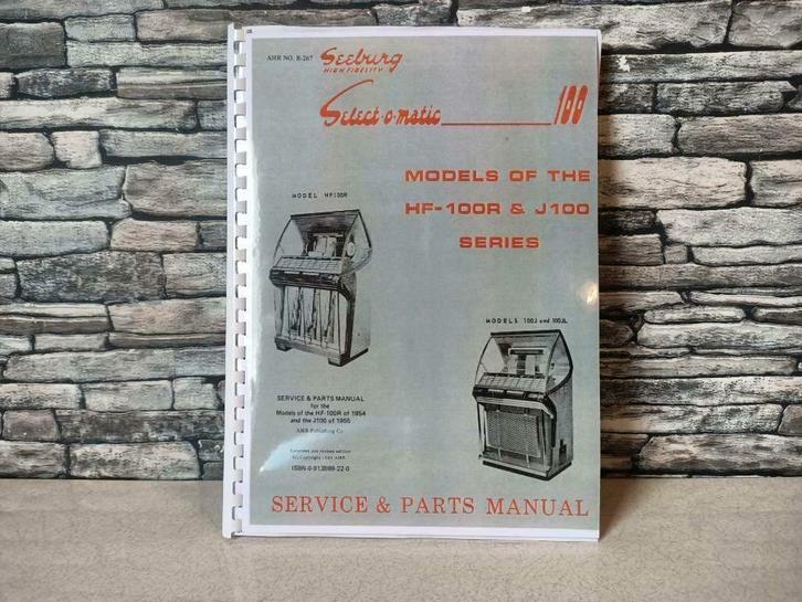 Service Manual: Seeburg j100/HF100R (1955) jukebox nieuw !!, Verzamelen, Automaten | Jukeboxen, Nieuw, Seeburg, 1950 tot 1960